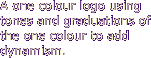 A one colour logo using